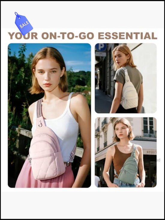 Anti-Theft RFID Crossbody Sling Bag Travel Puffer Backpack main image 6